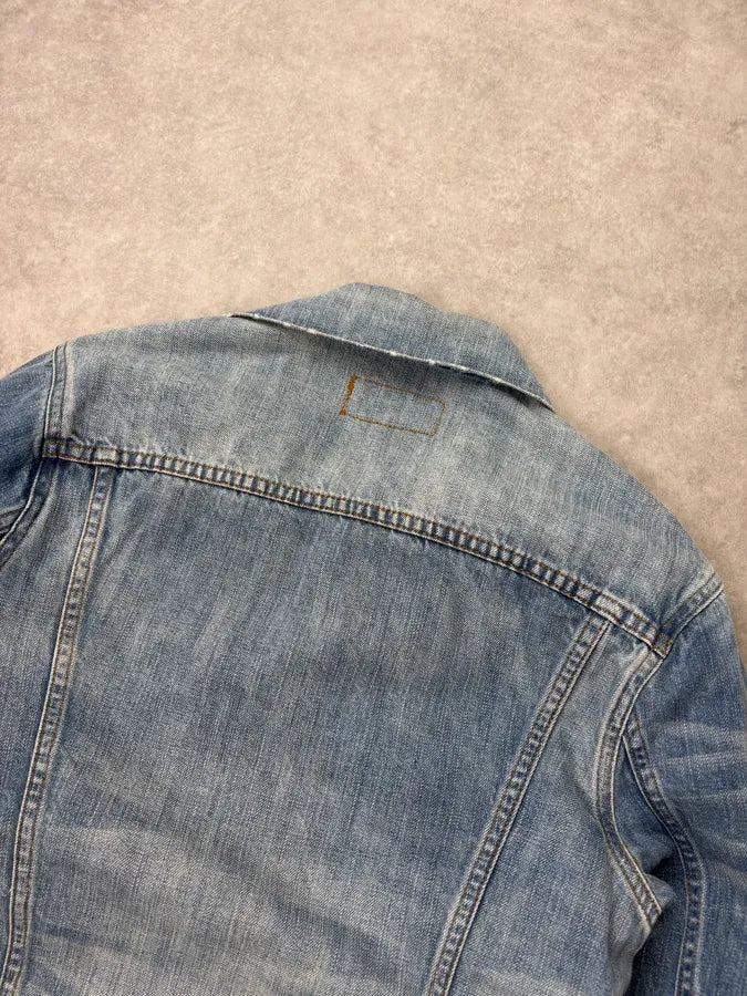 2010s Ralph Lauren Blue American Flag Denim Jacket bNjmwXZ 5