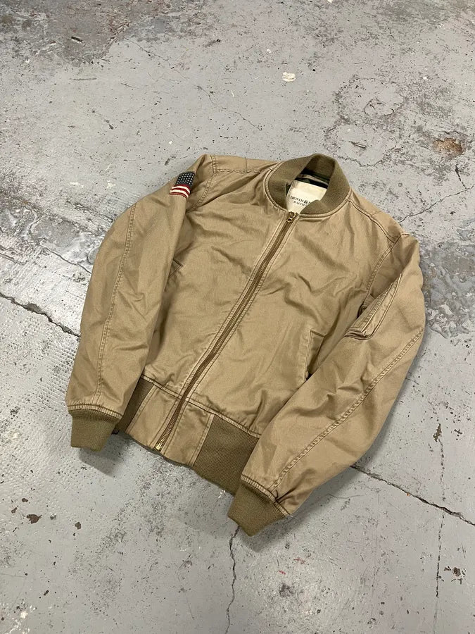 Ralph Lauren Denim & Supply Beige USA Bomber Jacket aJSQYob 3