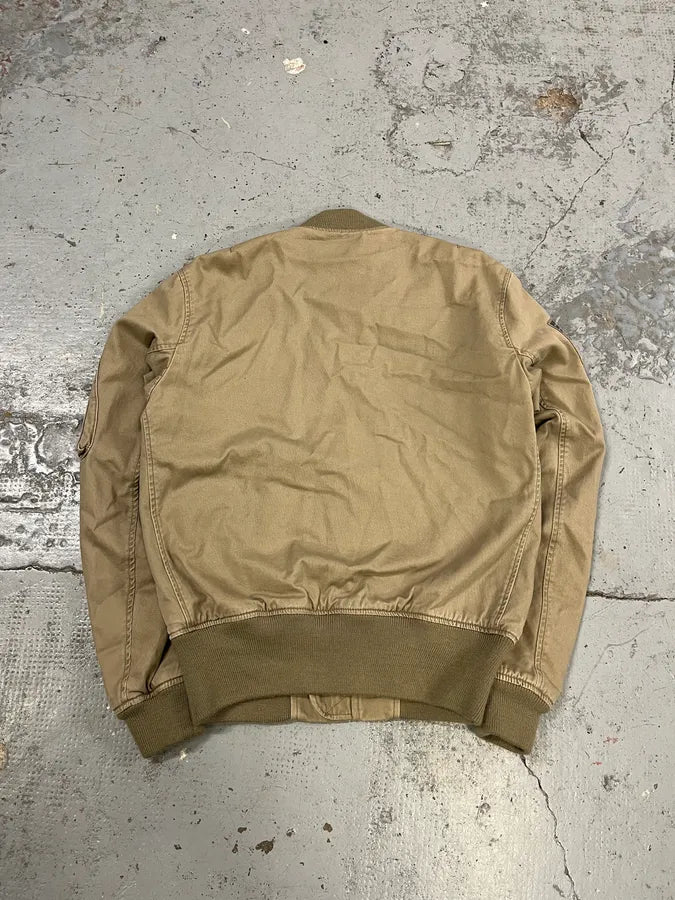 Ralph Lauren Denim & Supply Beige USA Bomber Jacket aJSQYob 6