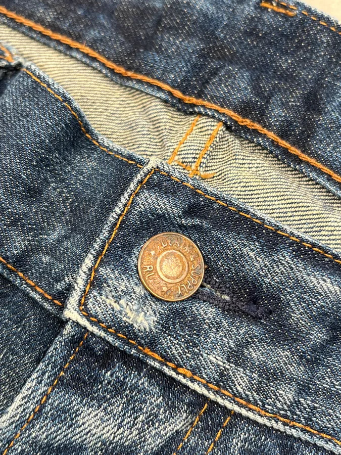 2010s Ralph Lauren Blue Denim Vintage Washed Slim Jeans PqSSEHR 9