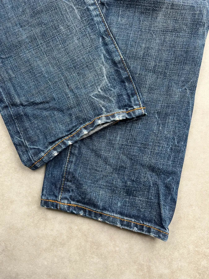 2010s Ralph Lauren Blue Denim Vintage Washed Slim Jeans PqSSEHR 11