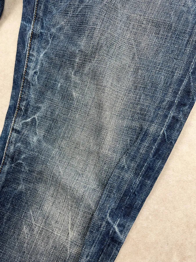 2010s Ralph Lauren Blue Denim Vintage Washed Slim Jeans PqSSEHR 10