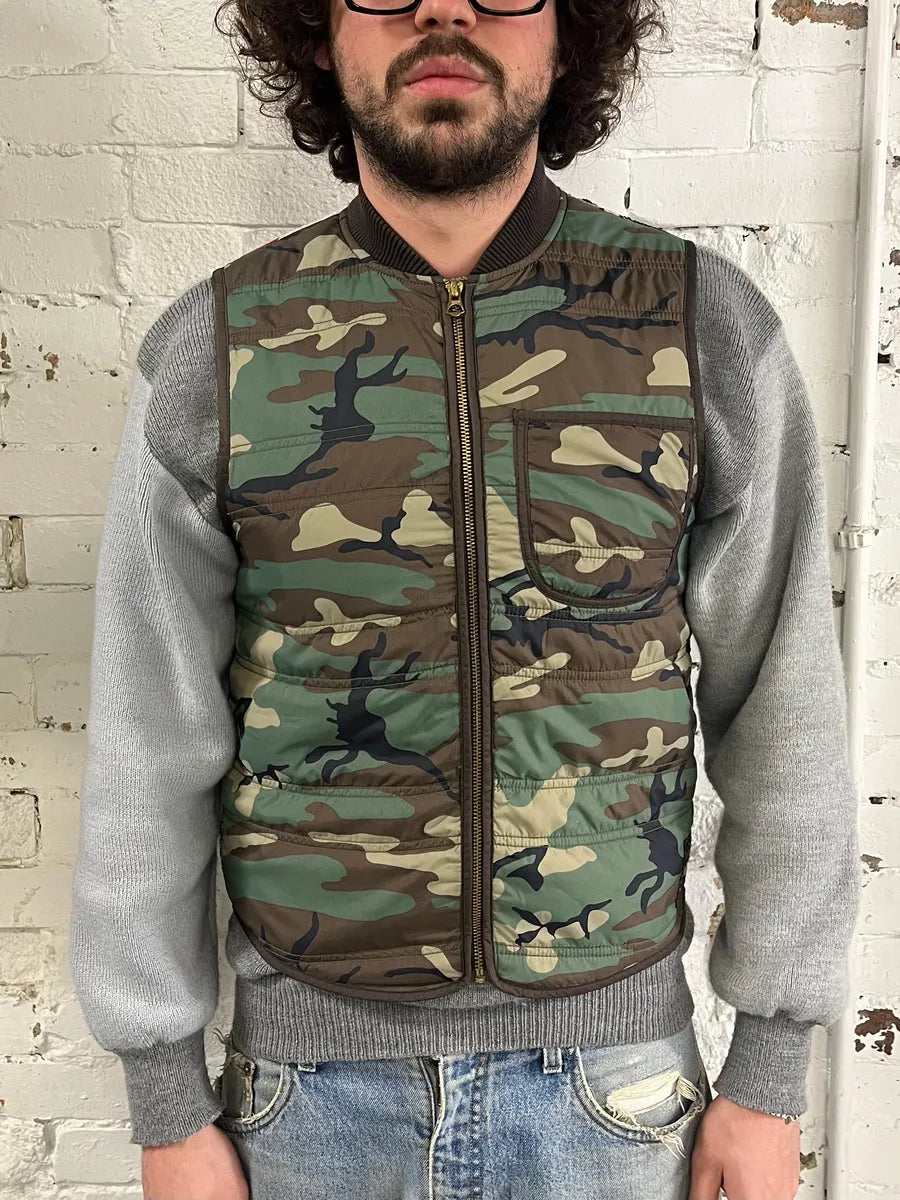 Ralph Lauren Denim & Supply Destroyed USA Flag Camo Vest Jacket NrYCAWR 1