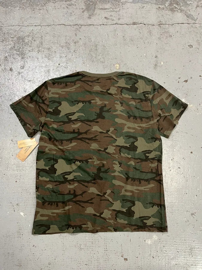 Ralph Lauren Denim & Supply Destroyed USA Flag Eagle Camo T-Shirt fJNROMP 6