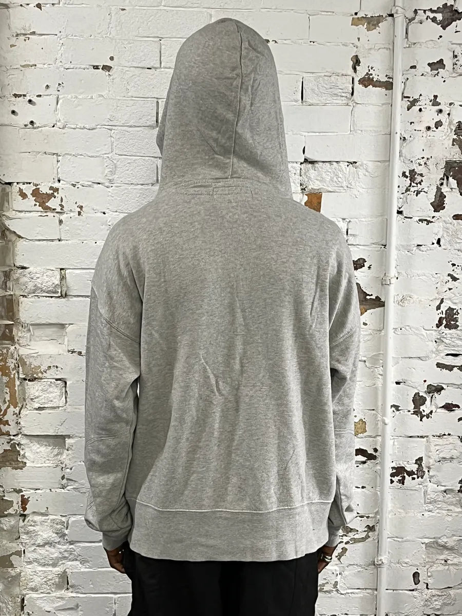 Ralph Lauren Denim & Supply Destroyed USA Flag Grey Hoodie FHtHJcV 1
