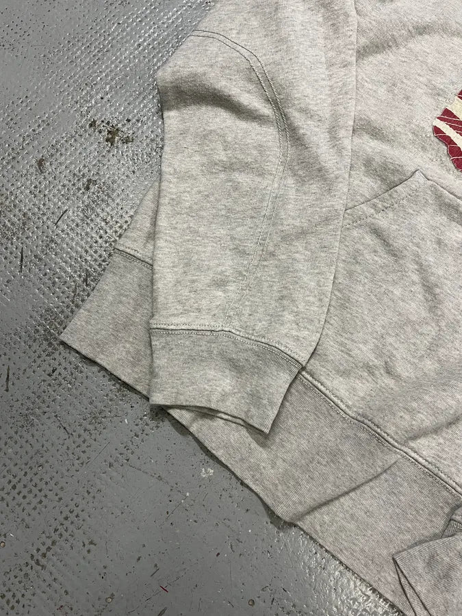 Ralph Lauren Denim & Supply Destroyed USA Flag Grey Hoodie FHtHJcV 5