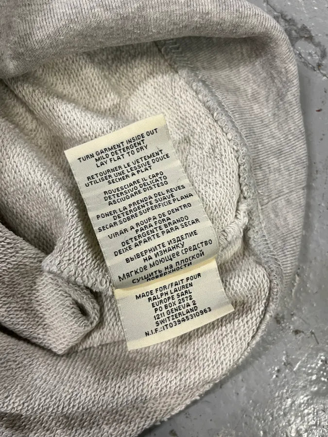 Ralph Lauren Denim & Supply Destroyed USA Flag Grey Hoodie FHtHJcV 9