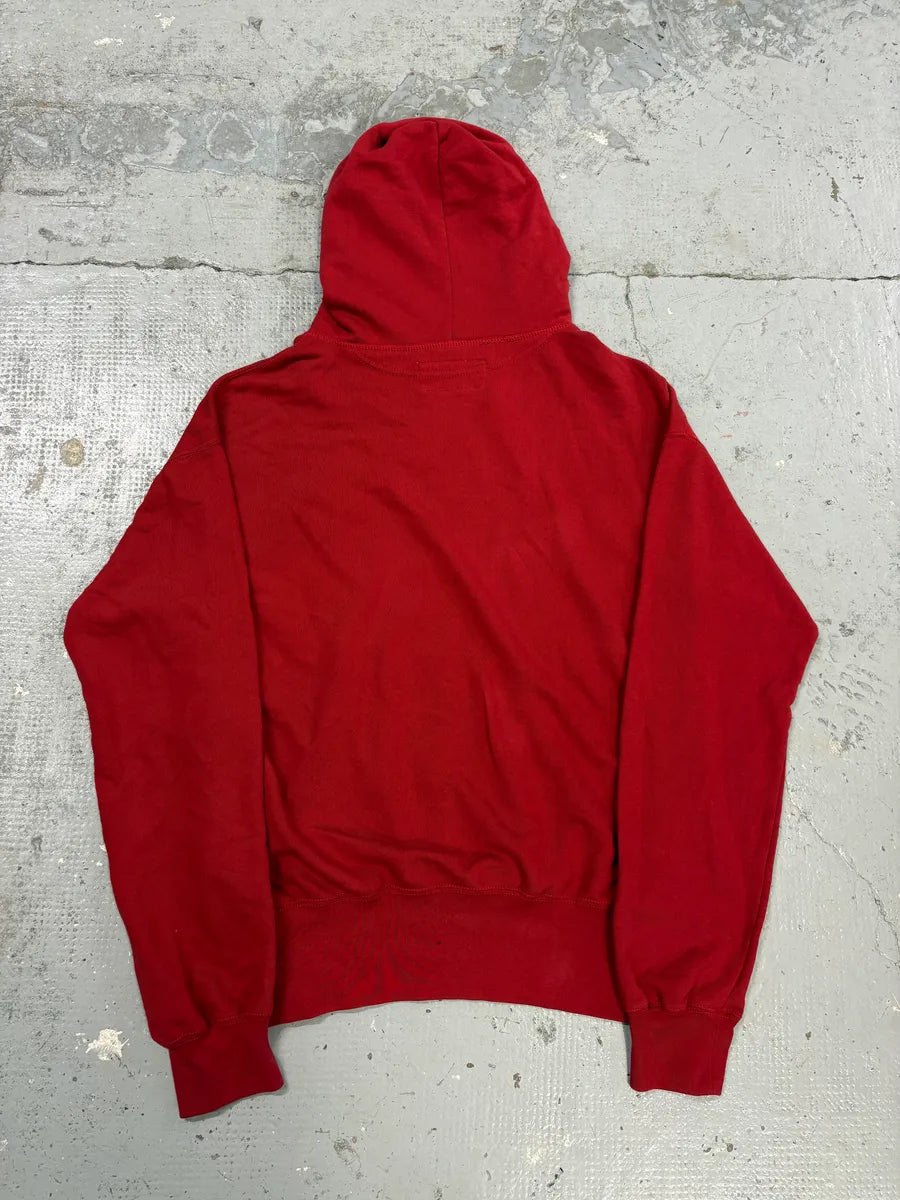 Ralph Lauren Denim & Supply Destroyed USA Flag Red Hoodie MDZzwXY 5
