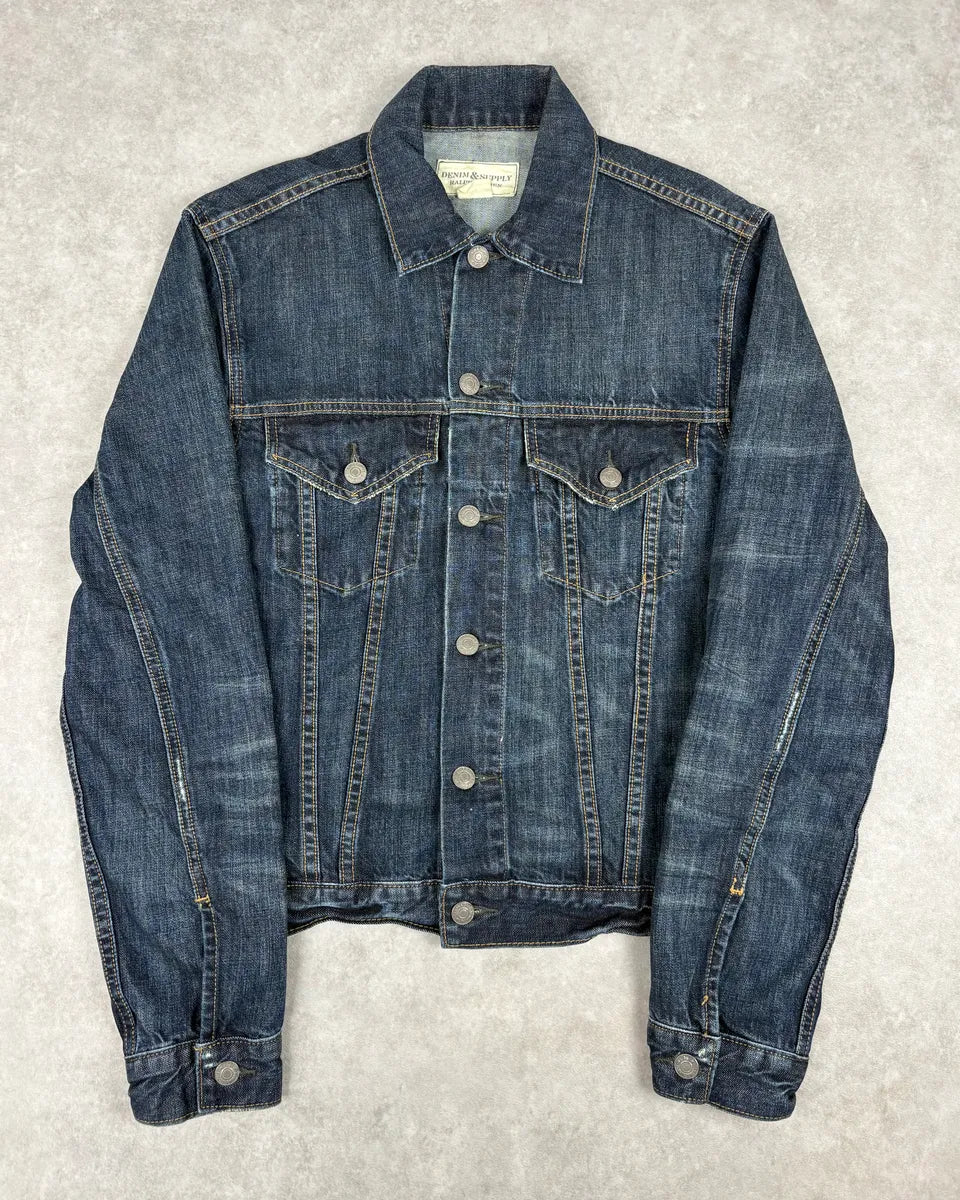 Ralph Lauren Denim & Supply Faded Blue Denim Trucker Jacket rdAvdvz 1