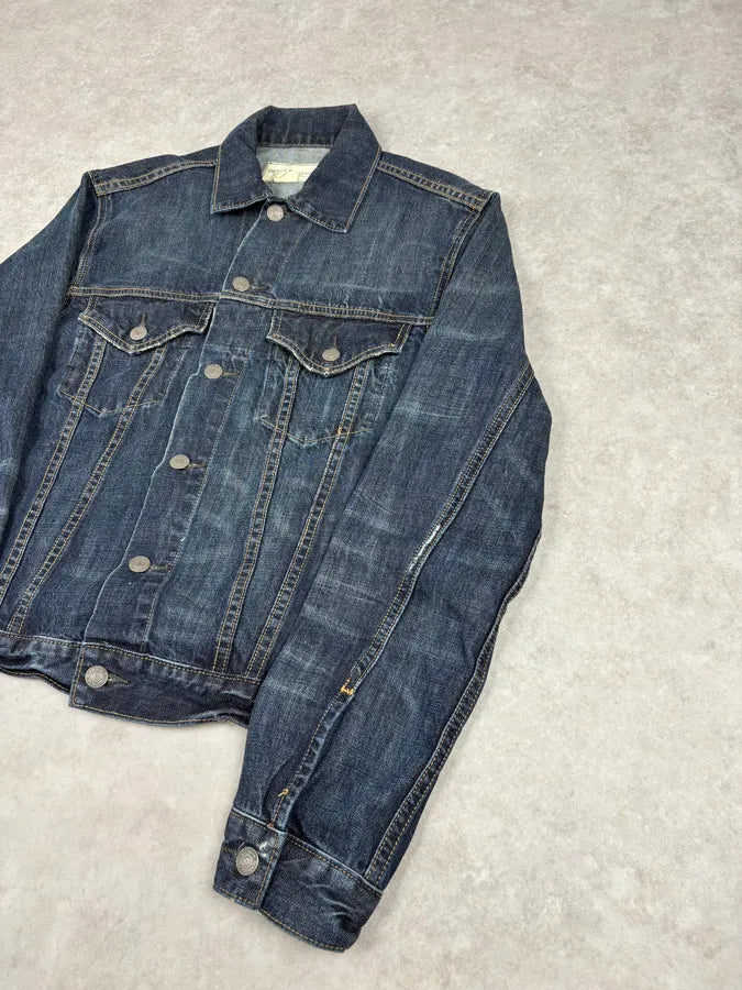 Ralph Lauren Denim & Supply Faded Blue Denim Trucker Jacket rdAvdvz 4