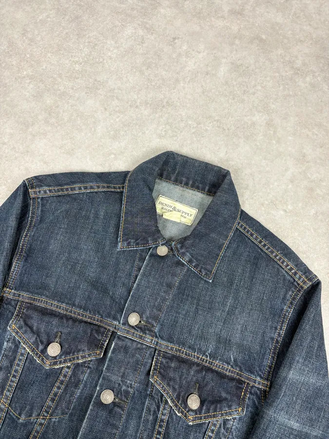 Ralph Lauren Denim & Supply Faded Blue Denim Trucker Jacket rdAvdvz 5