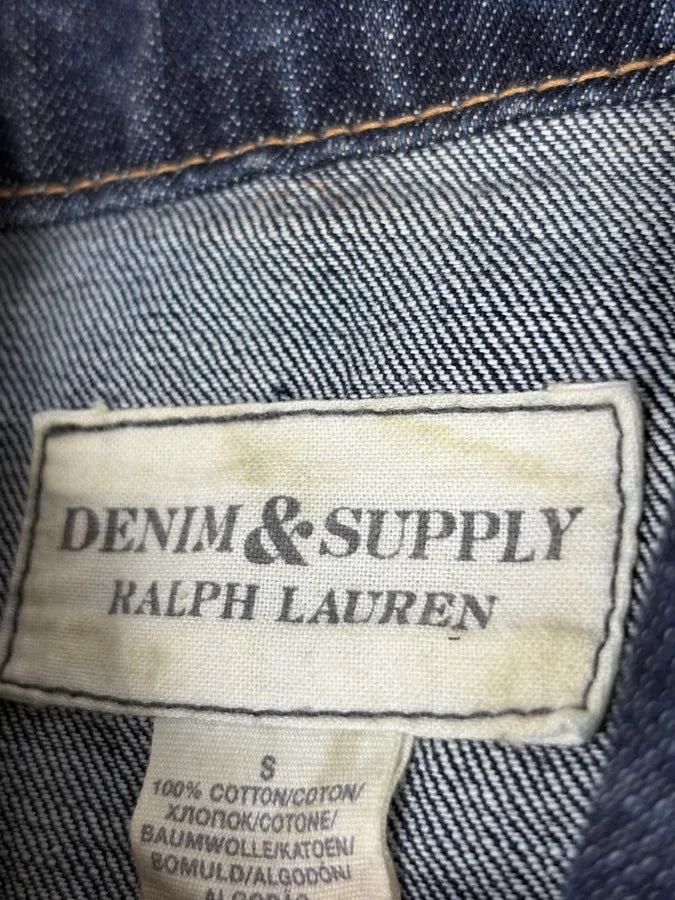 Ralph Lauren Denim & Supply Faded Blue Denim Trucker Jacket rdAvdvz 8