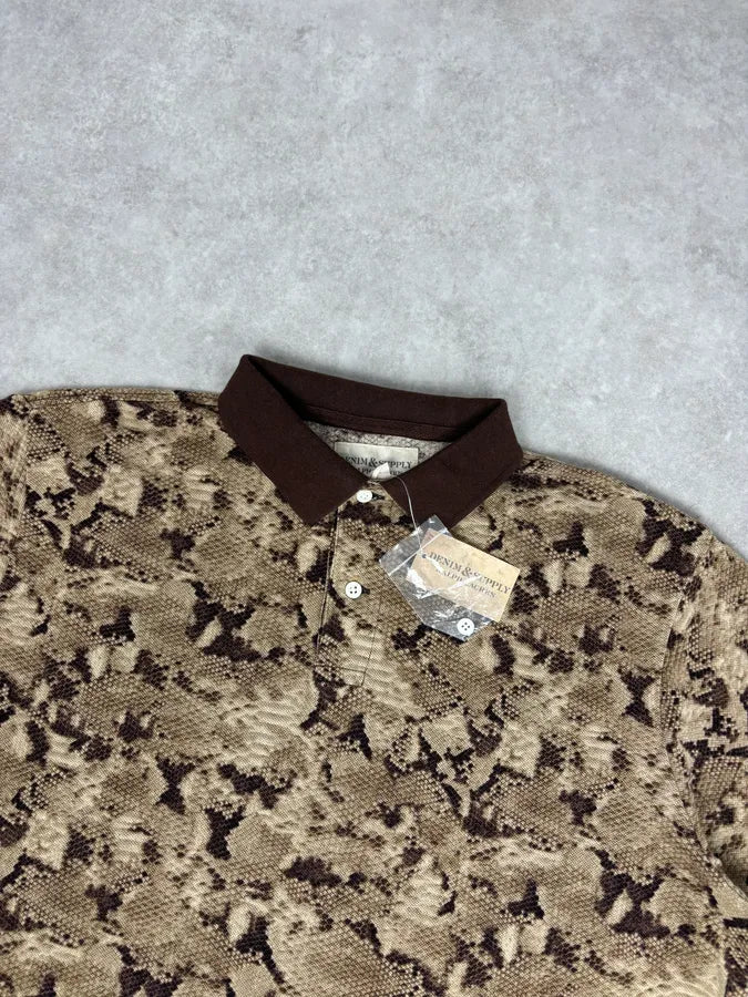 2010s Ralph Lauren Denim & Supply Khaki Snake Effect Polo itnKTpv 3