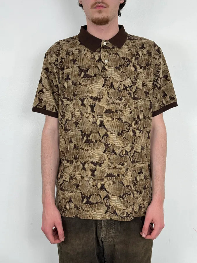 2010s Ralph Lauren Denim & Supply Khaki Snake Effect Polo itnKTpv 1