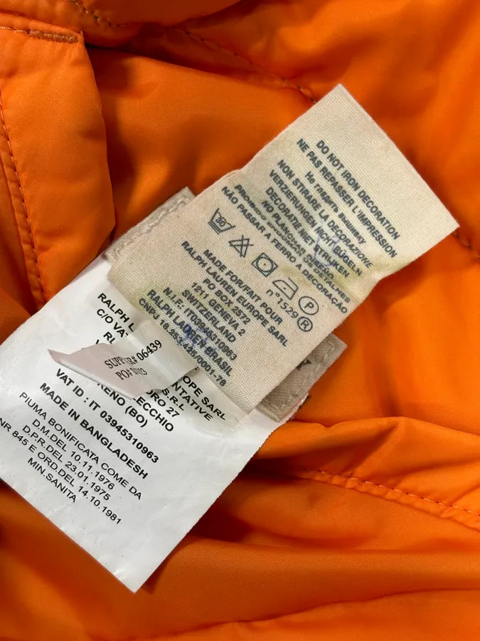 2010s Ralph Lauren Denim & Supply Orange Camo Reversible Puffer Vest OBZMsSZ 13