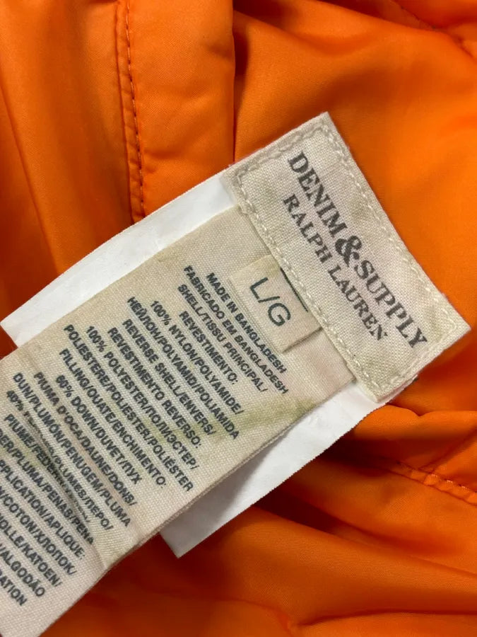 2010s Ralph Lauren Denim & Supply Orange Camo Reversible Puffer Vest OBZMsSZ 12