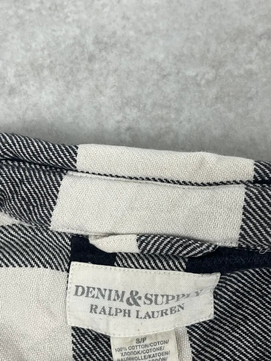 Ralph Lauren Denim & Supply Tartan Black & White Shirt aluaswG 10