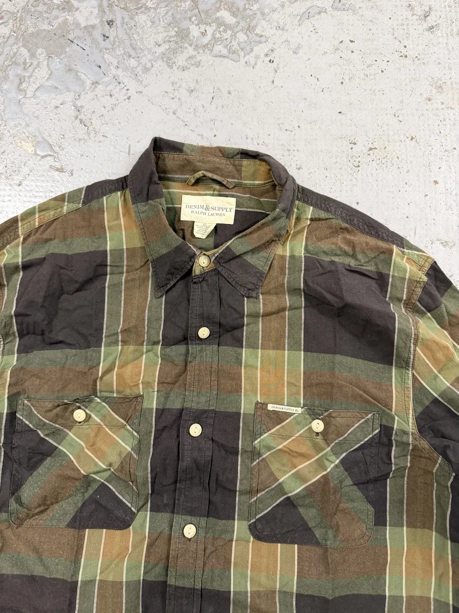Ralph Lauren Denim & Supply Tartan Green Shirt nEKqDPb 10