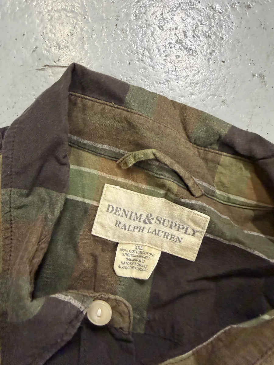 Ralph Lauren Denim & Supply Tartan Green Shirt nEKqDPb 6