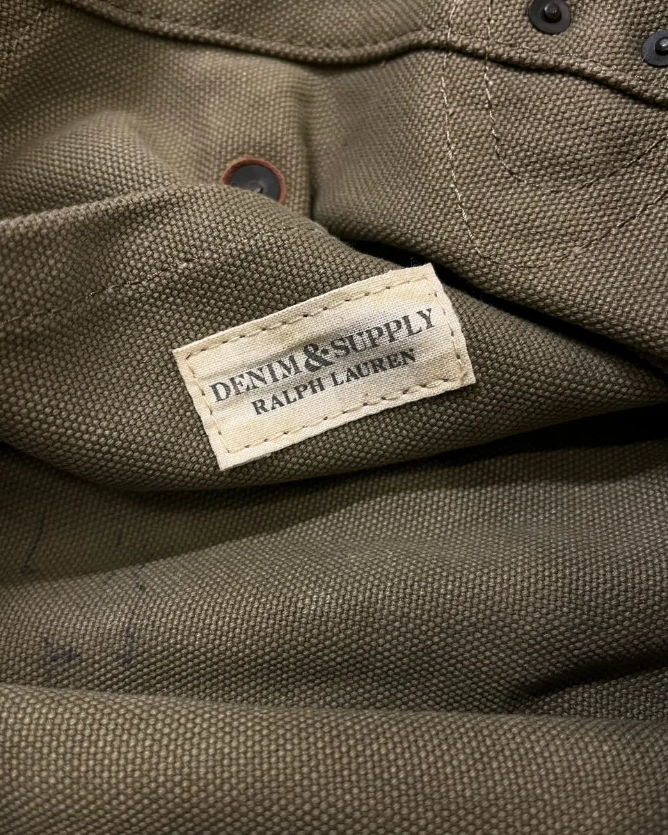 Ralph Lauren Denim & Supply vintage USA Flag Khaki Tote Bag xDYZAak 10