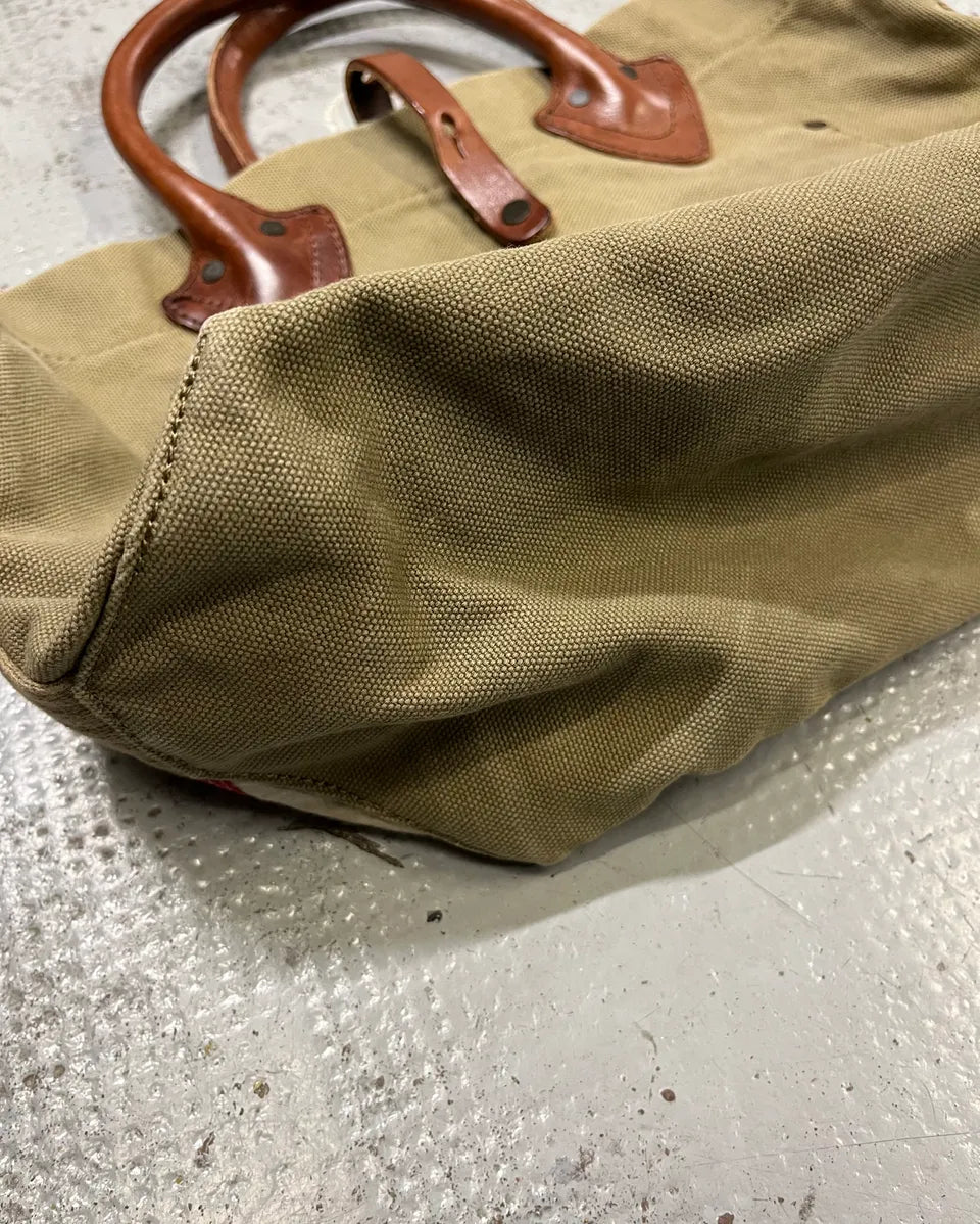 Ralph Lauren Denim & Supply vintage USA Flag Khaki Tote Bag xDYZAak 8