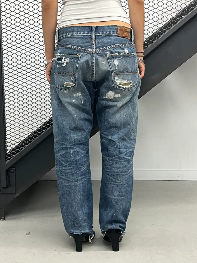 2010s Ralph Lauren Camo Denim Distressed Jeans kTKLcgG 1
