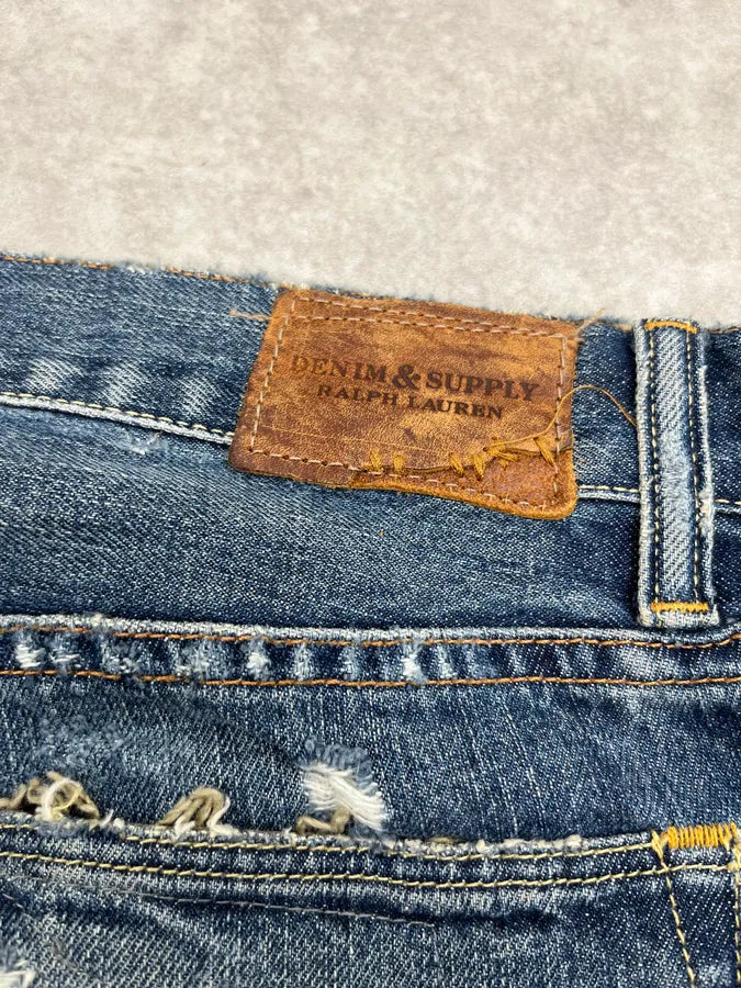2010s Ralph Lauren Camo Denim Distressed Jeans kTKLcgG 10