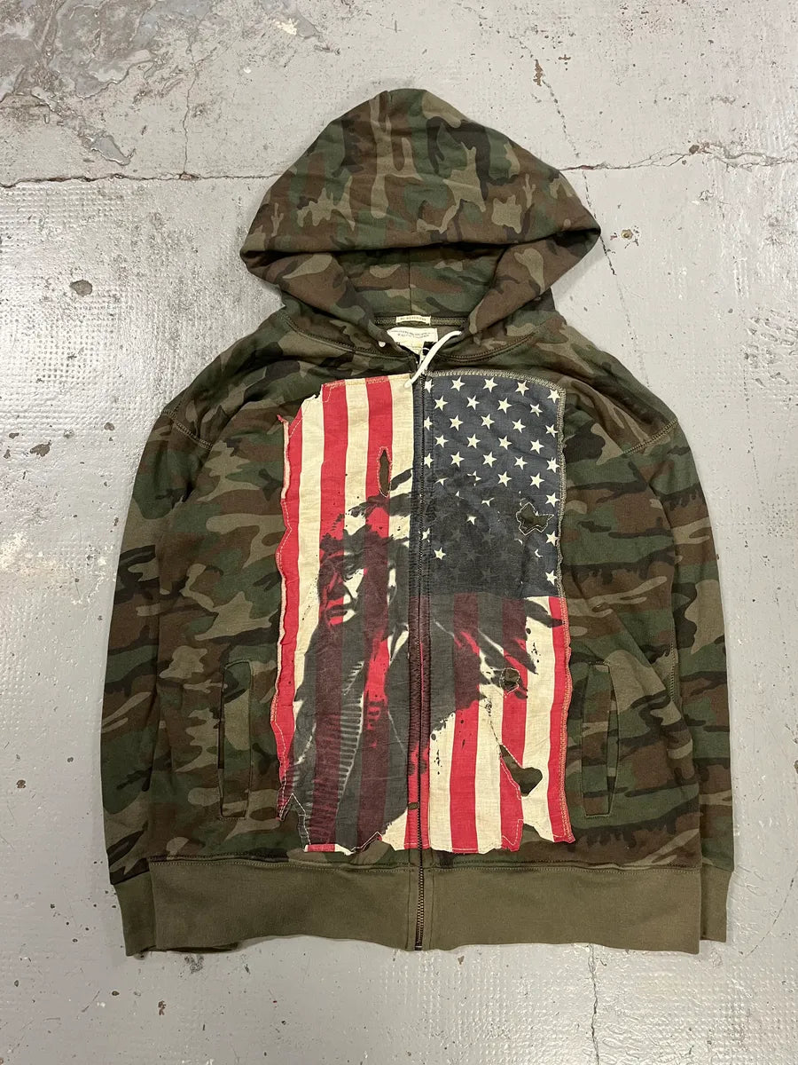 Ralph Lauren Denim USA Flag Camo Hoodie OsrgBLB 0