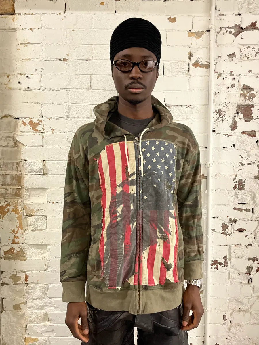 Ralph Lauren Denim USA Flag Camo Hoodie OsrgBLB 1