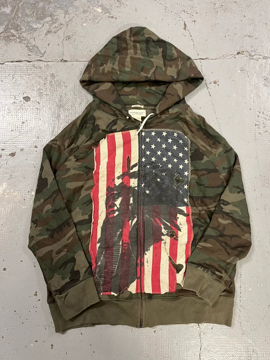 Ralph Lauren Denim USA Flag Camo Hoodie OsrgBLB 3