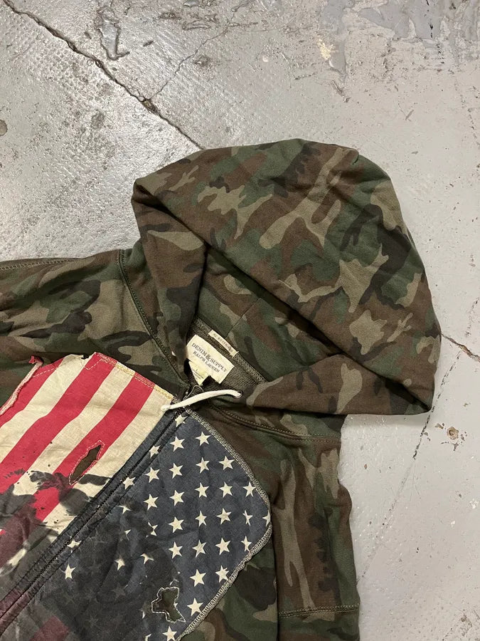 Ralph Lauren Denim USA Flag Camo Hoodie OsrgBLB 4