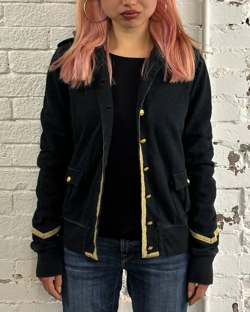 Ralph Lauren Gold Buttons Black Officer Jacket  erXgaPY 1