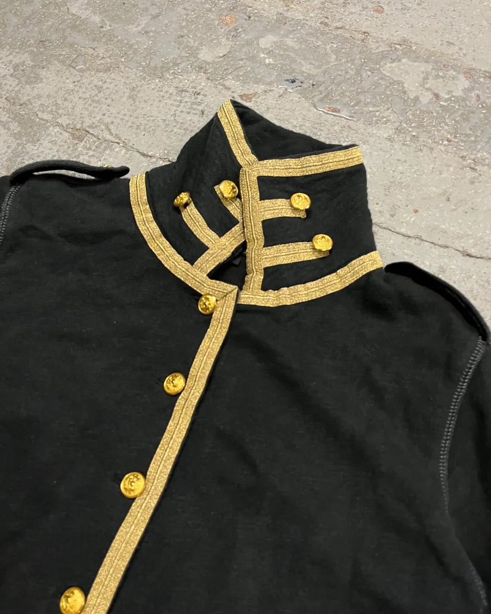 Ralph Lauren Gold Buttons Black Officer Jacket  erXgaPY 4