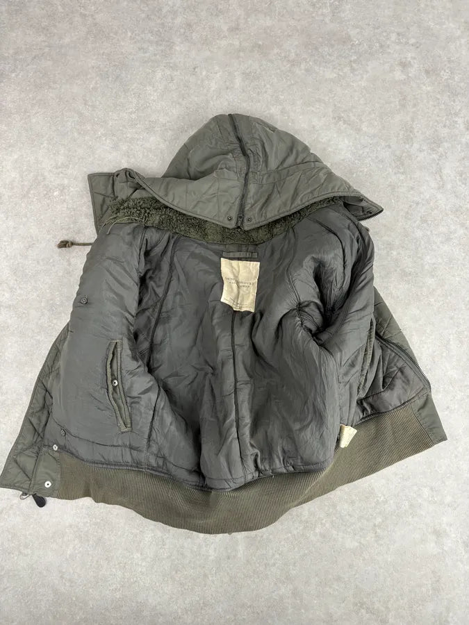 2010s Ralph Lauren Green Aviator Detachable Hood Bomber Jacket PnpQaMi 10