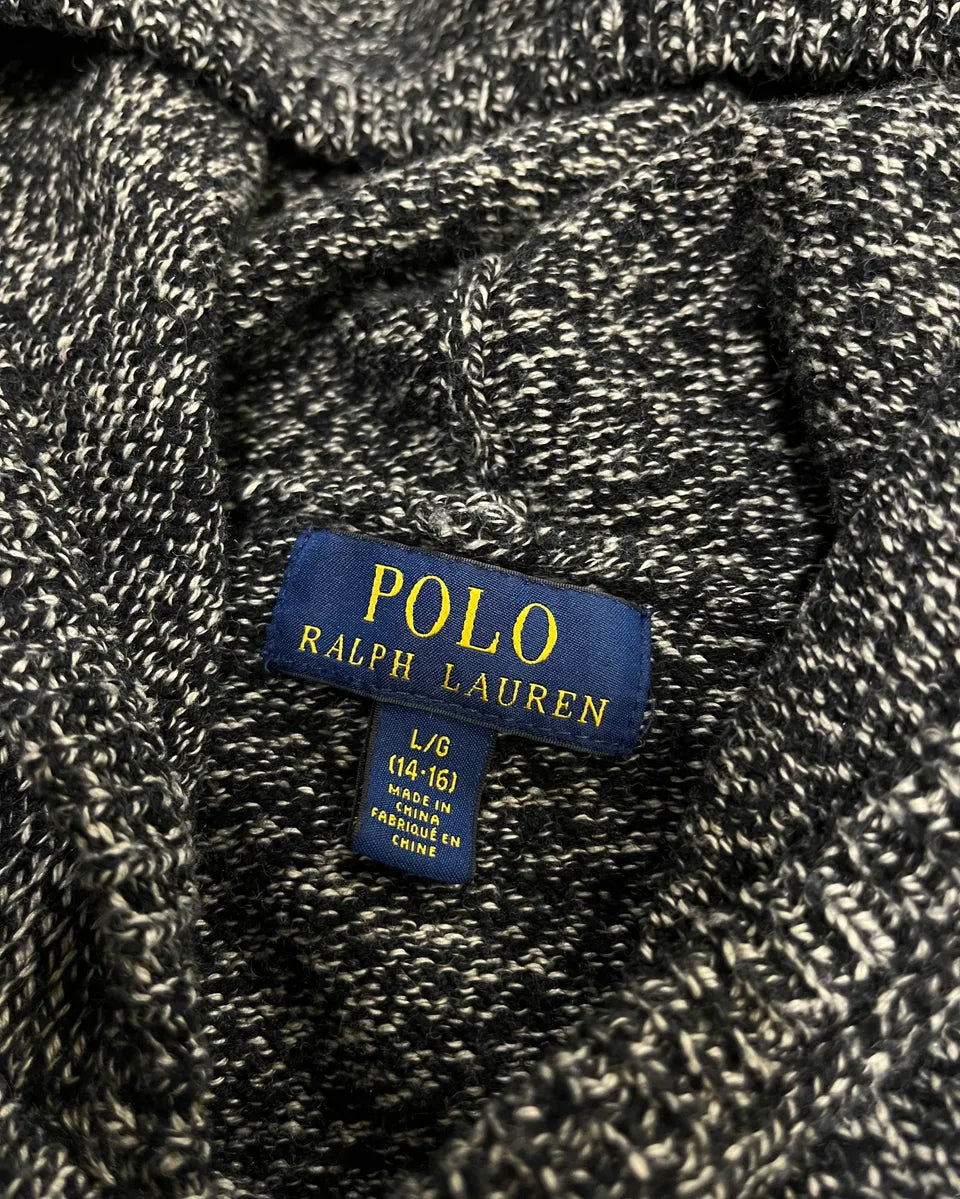 Ralph Lauren Grey Wool USA Flag Patch Hoodie mBKHFCr 8
