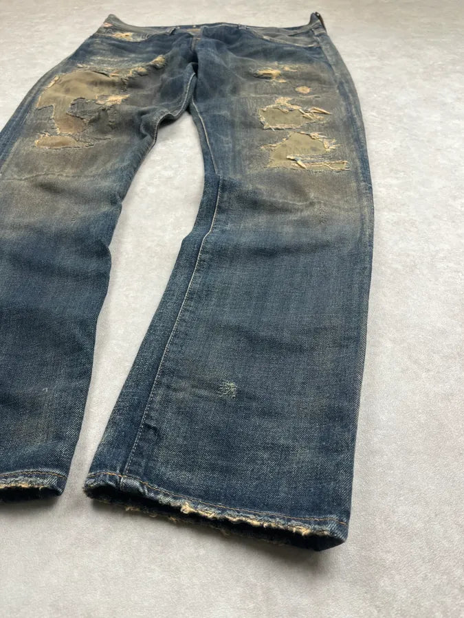 Ralph Lauren Hybrid Distressed Camo Faded Denim Jeans LPiigfK 4