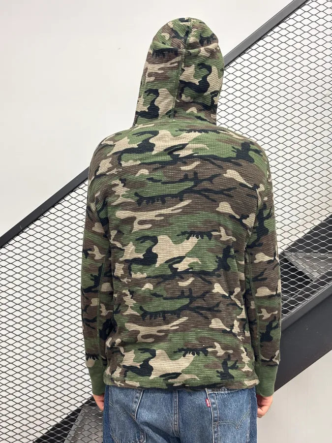 Ralph Lauren Khaki Camo Henley Hoodie SKvAPmt 2