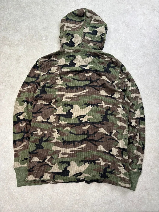 Ralph Lauren Khaki Camo Henley Hoodie SKvAPmt 4