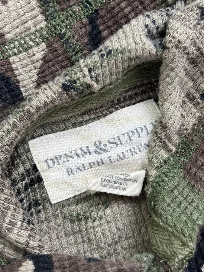 Ralph Lauren Khaki Camo Henley Hoodie SKvAPmt 7