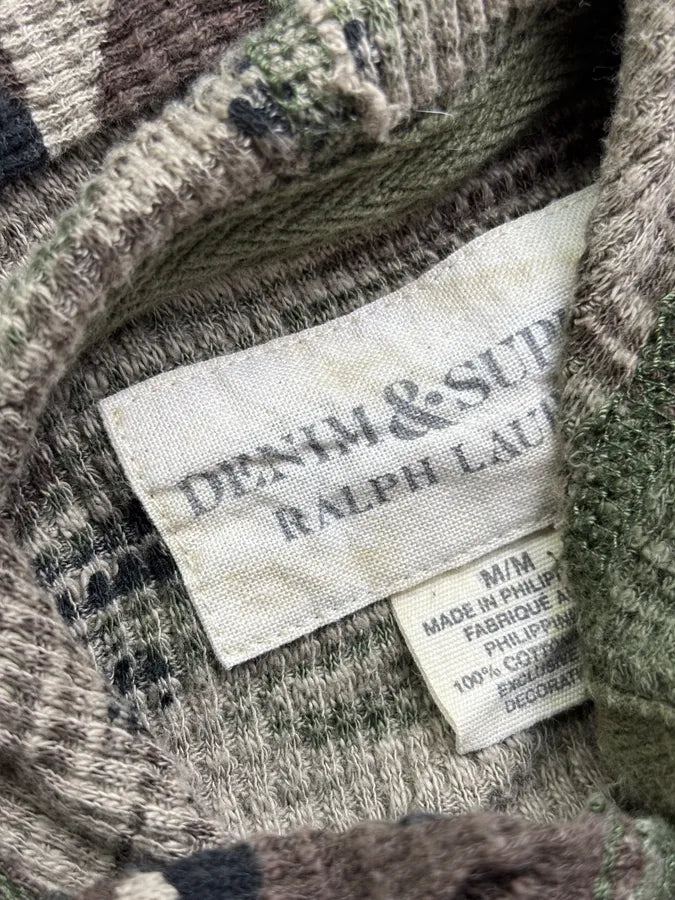 Ralph Lauren Khaki Camo Henley Hoodie SKvAPmt 8