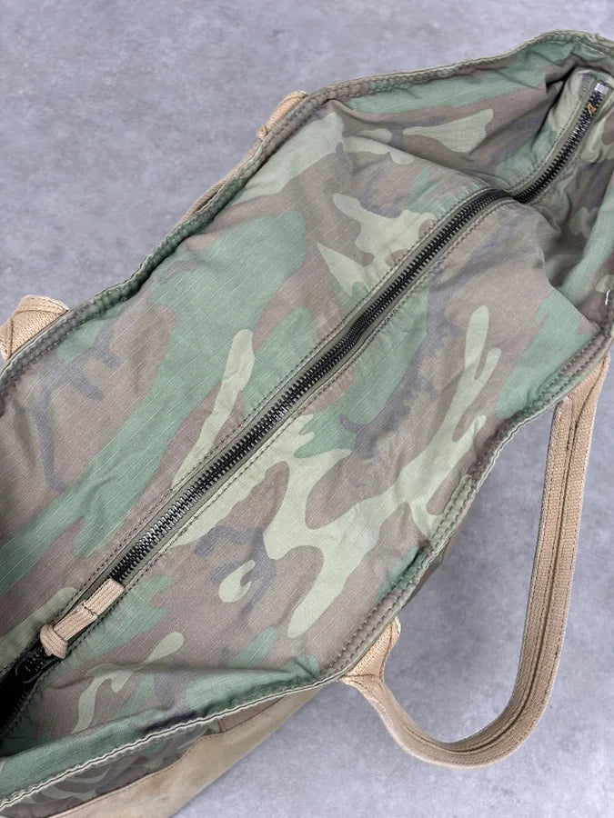 Ralph Lauren Khaki Camouflage Canvas Tote Bag XcMTjCN 12