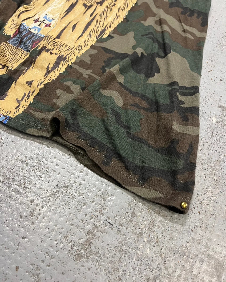 Ralph Lauren Khaki Camouflage Native American Graphic Racerback Tank Top ShIJNDO 6