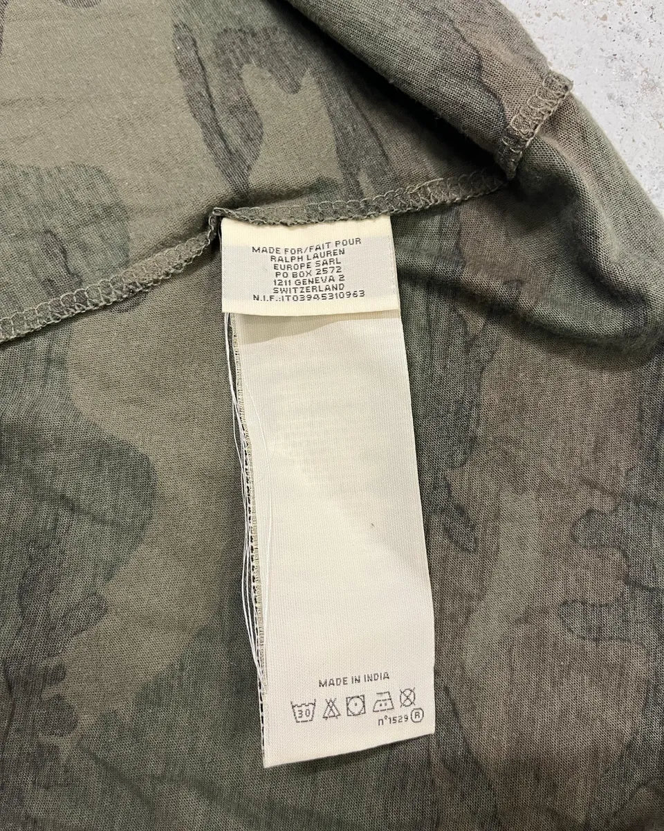 Ralph Lauren Khaki Camouflage Native American Graphic Racerback Tank Top ShIJNDO 9