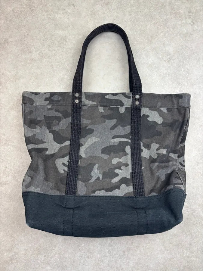 Ralph Lauren Dark Grey Canvas Camouflage Polo Tote Bag oPkrgVp 7