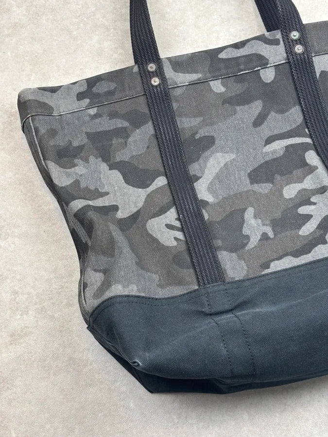 Ralph Lauren Dark Grey Canvas Camouflage Polo Tote Bag oPkrgVp 9