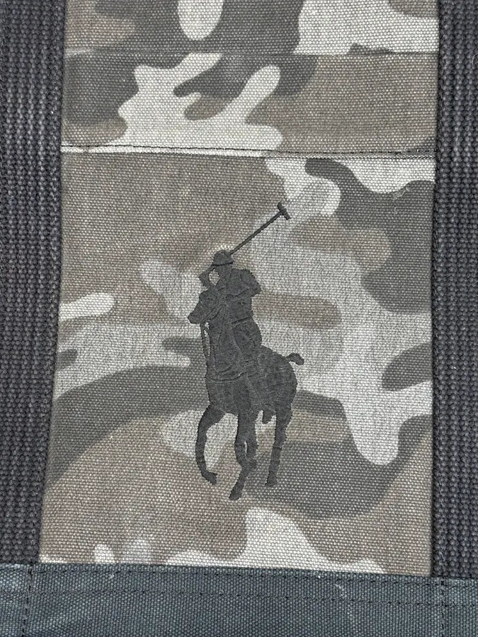 Ralph Lauren Dark Grey Canvas Camouflage Polo Tote Bag oPkrgVp 6