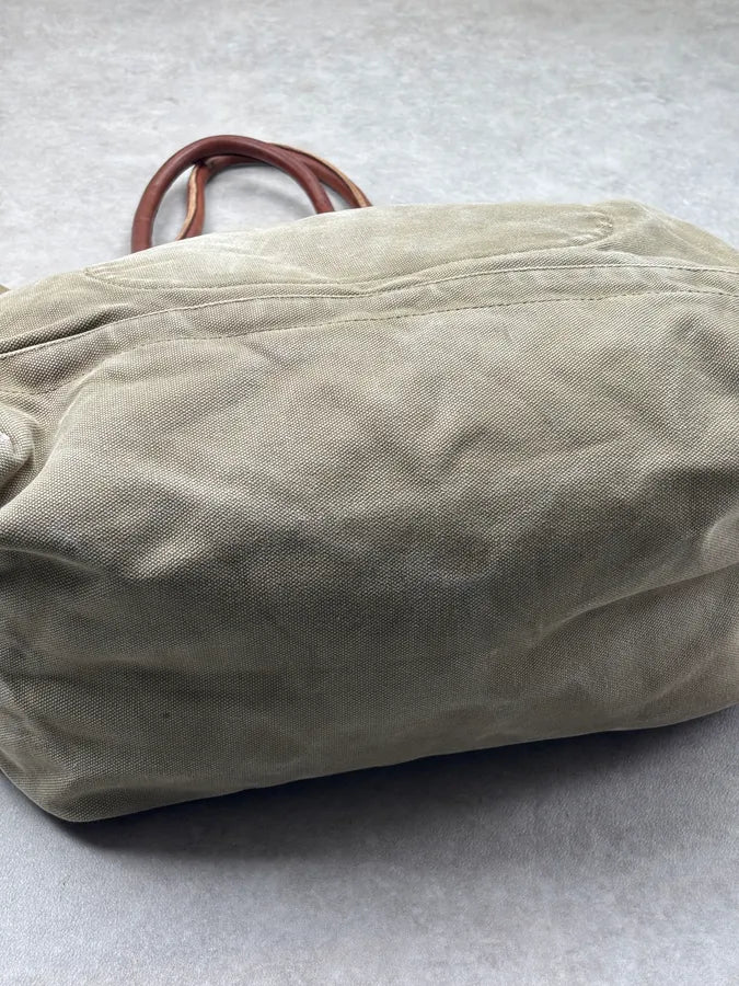 2010s Ralph Lauren Khaki American Flag Tote Bag ThmYdDH 11
