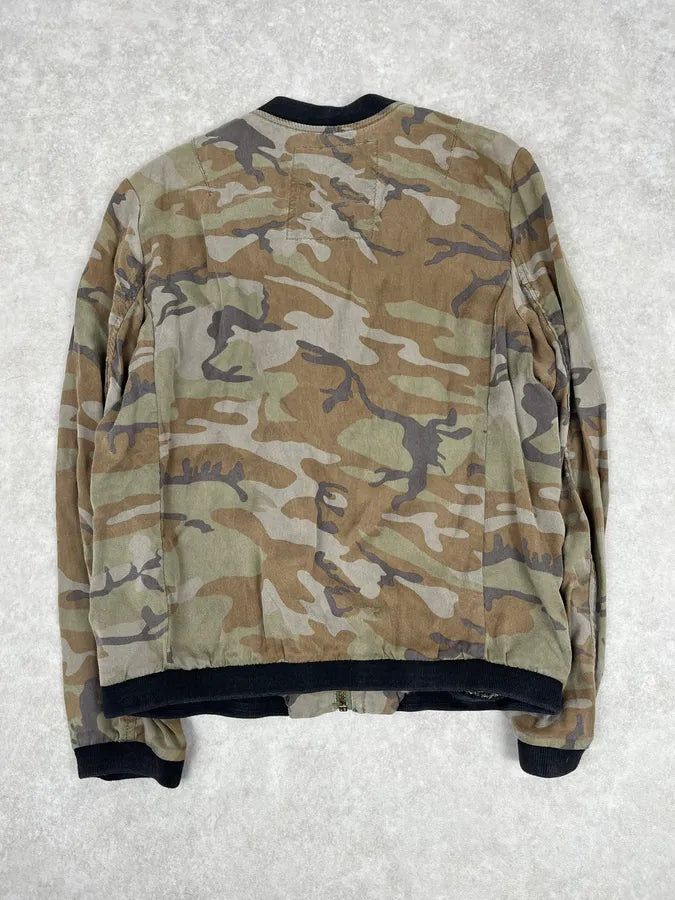 2010s Ralph Lauren Khaki Military Green Camo Light Jacket HFnpTPf 5