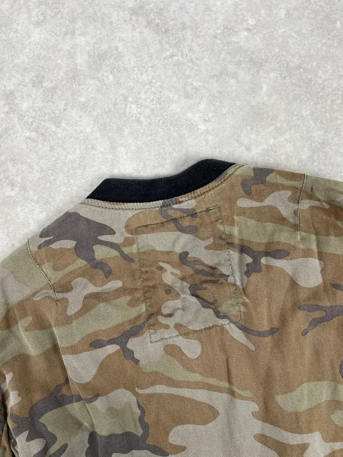 2010s Ralph Lauren Khaki Military Green Camo Light Jacket HFnpTPf 6