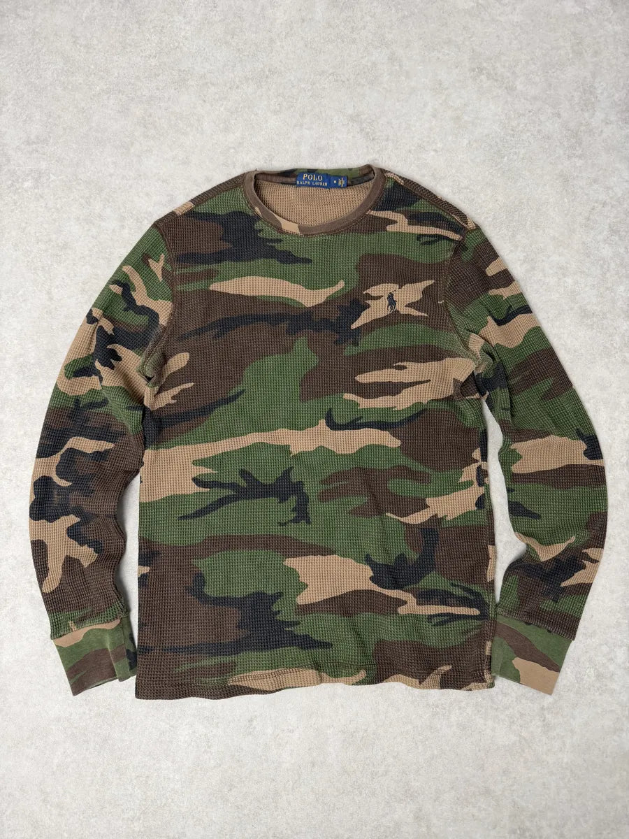 Ralph Lauren Military Camo Green Termal Longsleeve lpMchJC 0